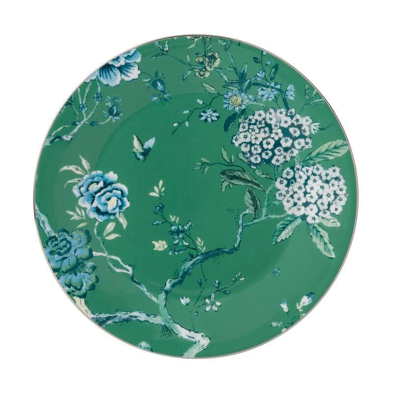 Talerz 28 cm Jasper Conran Chinoiserie Green Wedgwood zielony do jadalni nr. 3