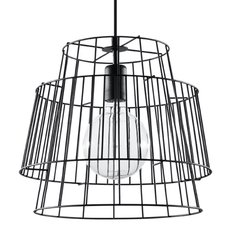 Lampa wisząca GATE czarny 130x35x35cm nowoczesna E27 do salonu - Miniaturka zdjęcia nr 1