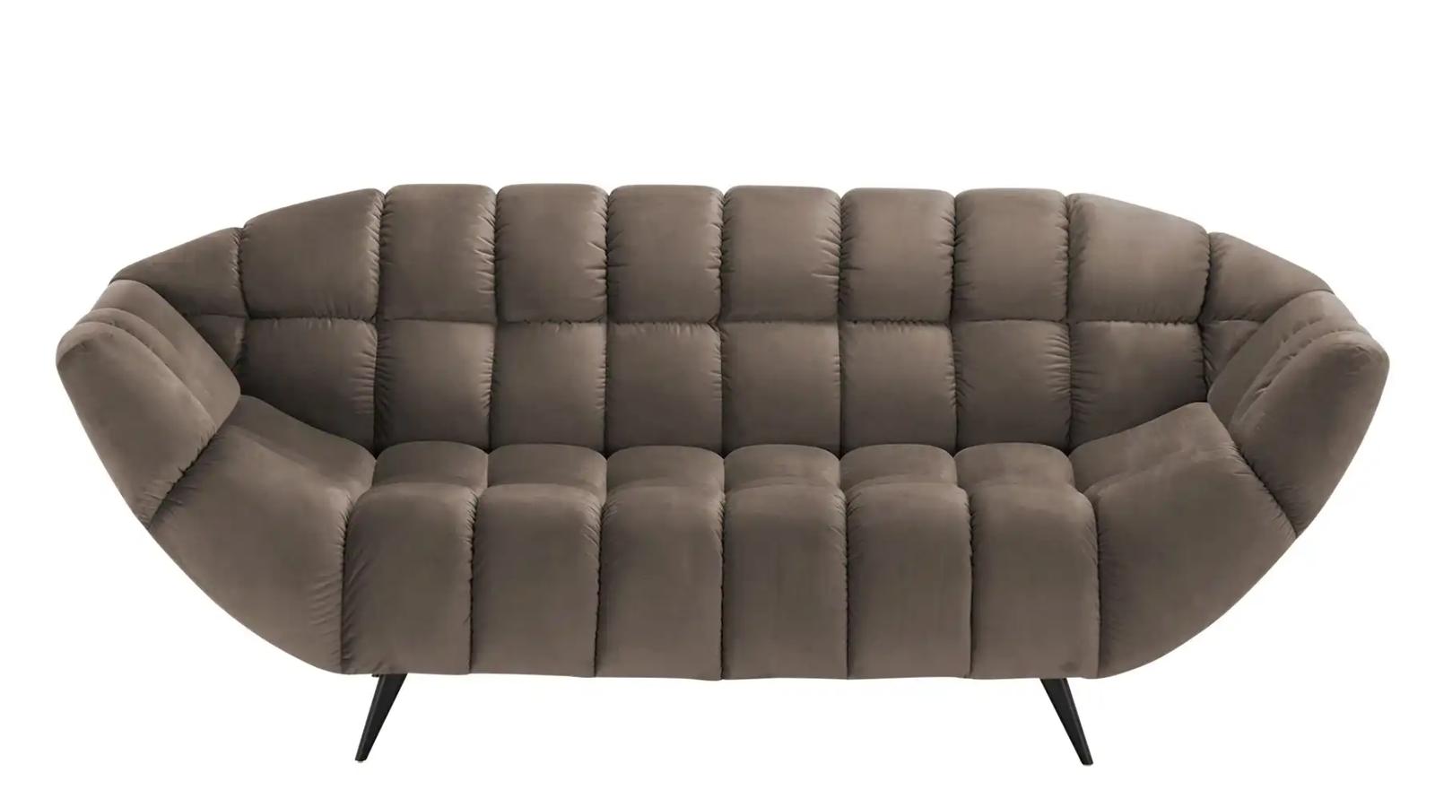 Sofa GAPPA 200x94x82 cm nowoczesna kanapa pikowana wersal brązowy do salonu