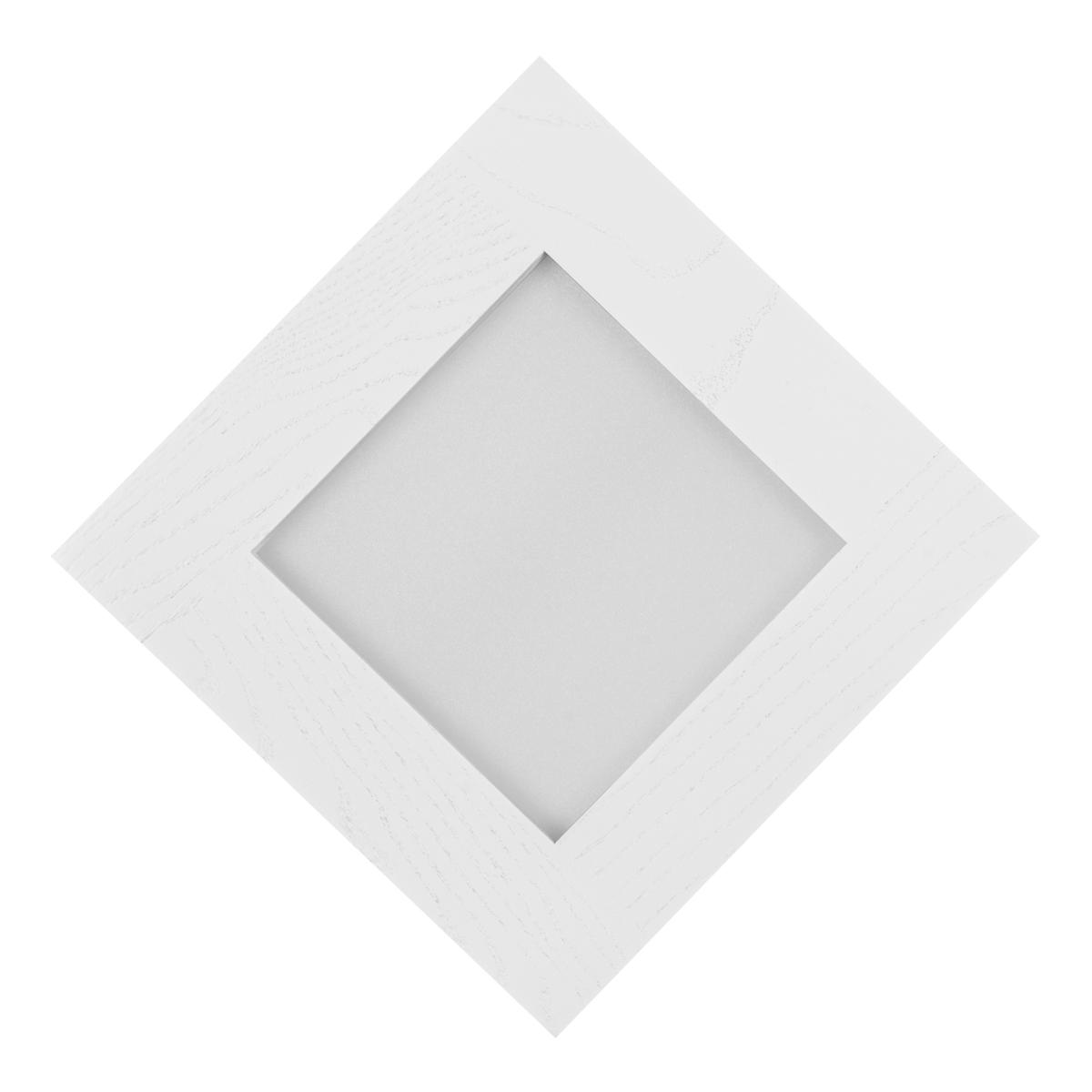 Panel LED 20 x 20 x 5 cm plafon z drewna biały 18W kinkiet 4000K do salonu nr. 5