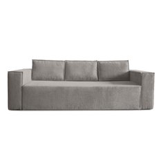 Kanapa Verona 248x96x93 cm z funkcją spania i pojemnikiem sztruks szary do salonu - Miniaturka zdjęcia nr 4