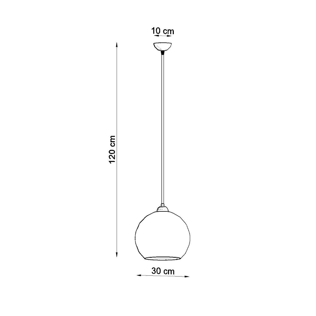 Lampa wisząca BALL zielona 120x30x30cm nowoczesna E27 do salonu nr. 4