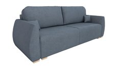 Kanapa Dalia z funkcją spania 88x221x93 cm do salonu paros grafitowy - Miniaturka zdjęcia nr 1