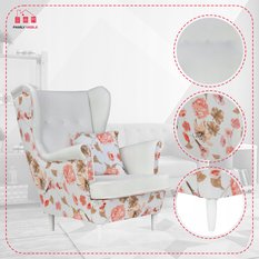 Fotel uszak Ari Print Duo Family Meble - Miniaturka zdjęcia nr 4