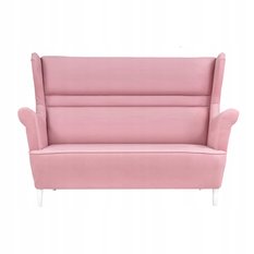 Zestaw wypoczynkowy ZOJA sofa + 2 fotele pudrowy róż do salonu  - Miniaturka zdjęcia nr 2