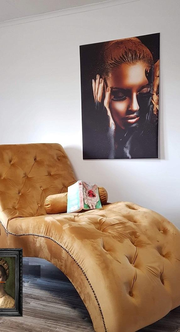 Szezlong BOSS 76x175x83 cm leżanka szary do salonu nr. 8