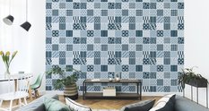 Tapeta Wzór MOZAIKI Geometrycznej Imitacja Płytek 53x1000  - Miniaturka zdjęcia nr 6