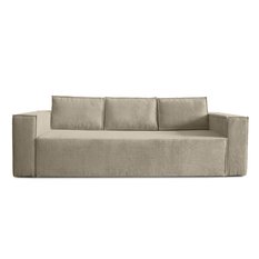 Kanapa funkcją spania Verona bonell 248x96x93 cm wraz z pojemnikiem, sprężyny bonell sztruks beżowy do salonu - Miniaturka zdjęcia nr 4