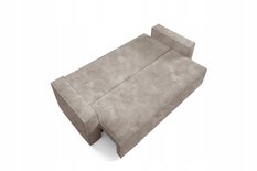 Kanapa CORDA 248x96x93 cm sofa z funkcją spania automat i pojemnik BOUCLE beżowa do salonu - Miniaturka zdjęcia nr 8