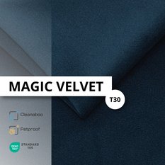 Łóżko Pojedyncze 90x200cm łóżko tapicerowane z pojemnikiem granatowe do sypialni wezgłowie 120 cm - Miniaturka zdjęcia nr 13