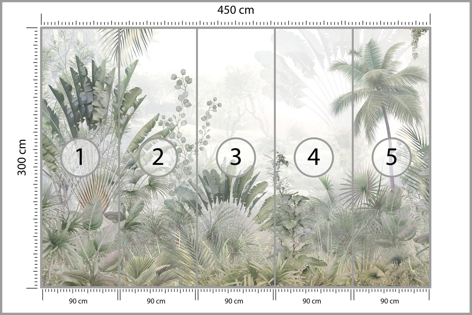 Fototapeta Do Jadalni LAS Tropikalny Dżungla Natura Pejzaż Drzewa Dekoracja Nowoczesna nr. 2