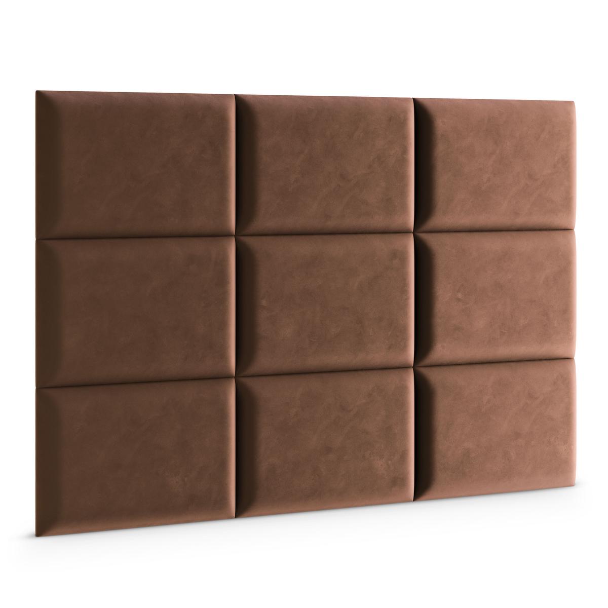 Panele tapicerowane 50x40 cm na ścianę magic velvet brązowy nr. 3