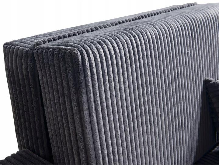 Sofa jednoosobowa Lili 85x103x97 cm do salonu z funkcją spania  rozkładana sztruks ciemnoszara nr. 4
