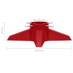 Stojak pod choinkę 55,5 cm czerwony - Miniaturka zdjęcia nr 7