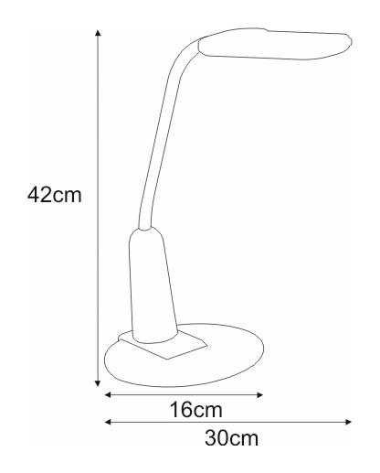 Lampka biurkowa K-BL1391 TIMO 30x42x16 cm do salonu lub pokoju czarny nr. 2