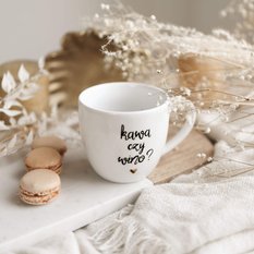 Kubek 300 ml - Kawa czy wino? Złote Serce - Miniaturka zdjęcia nr 4