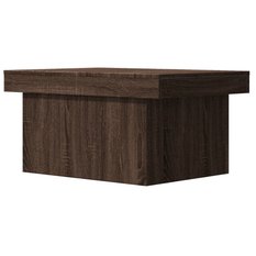 Stolik kawowy 80x55x40 cm brązowy dąb elegancki do salonu - Miniaturka zdjęcia nr 7