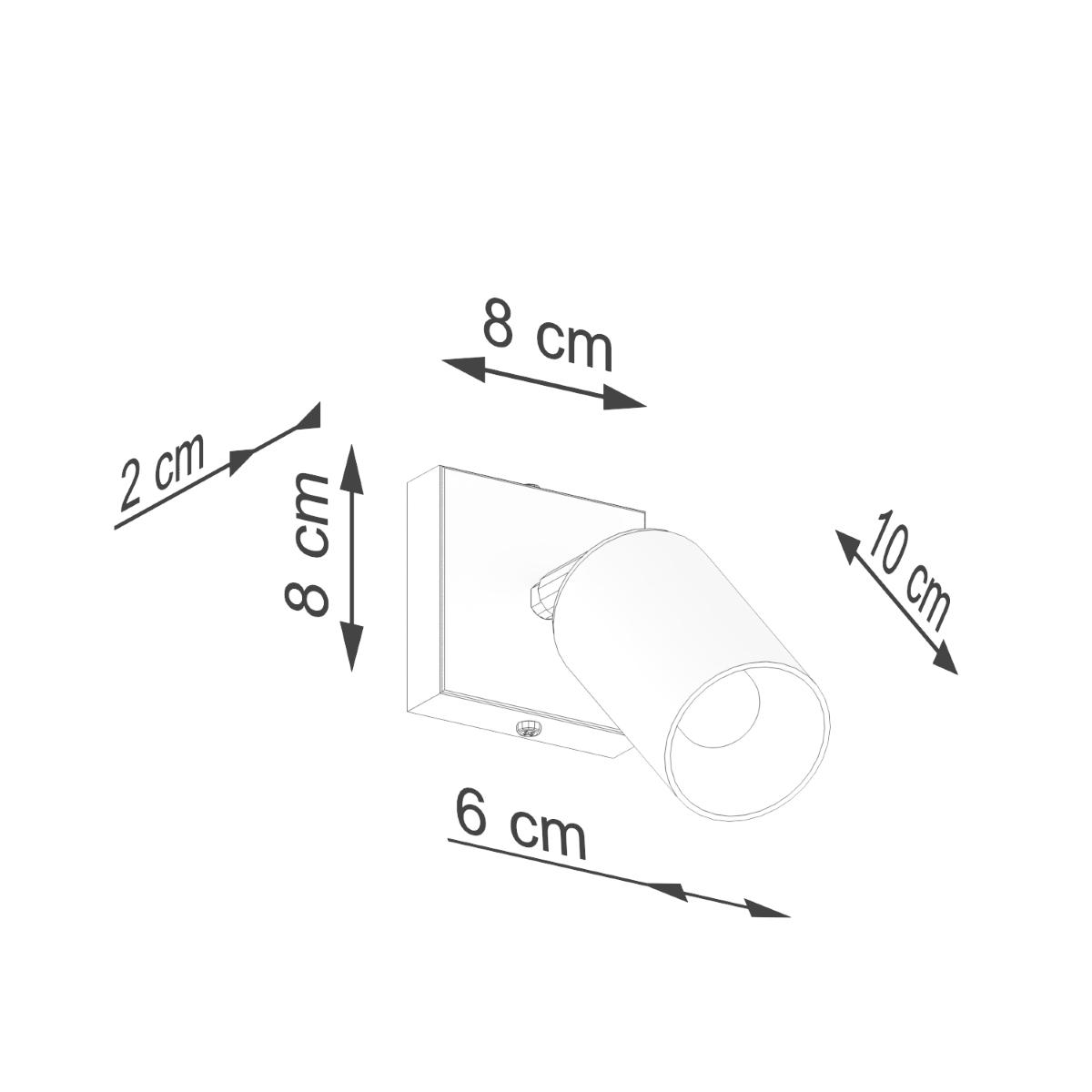 Kinkiet WINX czarny/miedź 18.5x8x8cm nowoczesny GU10 do salonu nr. 9