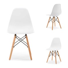 Krzesło ENZO białe nowoczesne do jadalni lub salonu 