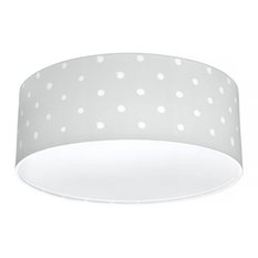 Plafon Lovely Dots 40 cm lampa sufitowa w kropki szary drewno olejowane - Miniaturka zdjęcia nr 2