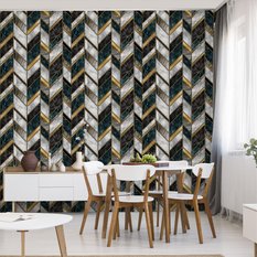 Tapeta Nowoczesna Mozaika MARMUR Styl Art Deco 3D  - Miniaturka zdjęcia nr 5