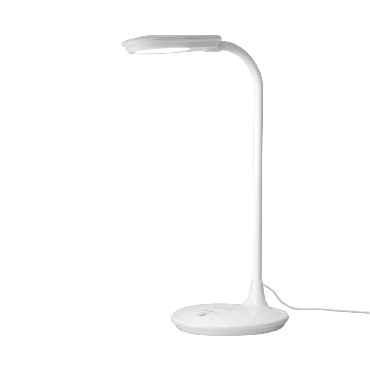 Lampka biurkowa K-BL1208 SOLO 26x40x15 cm do biura lub pokoju biały