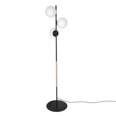 Lampa podłogowa K-4956 TAMBO 36x165x36 cm do salonu lub pokoju czarny/biały matowy - Miniaturka zdjęcia nr 1