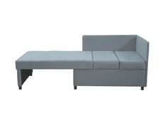 Sofa Viluś 106x75x80 cm szary rozkładana sofa narożna jednoosobowa z funkcją spania i pojemnikiem na pościel - Miniaturka zdjęcia nr 10
