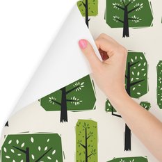 Tapeta, zielony las, do pokoju dziecka - Miniaturka zdjęcia nr 3