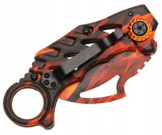 Nóż myśliwski 17 cm / 6 cm scyzoryk karambit składany turystyczny survivalowy wielobarwny - Miniaturka zdjęcia nr 5