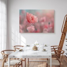 Obraz Na Płótnie Różowe Maki Na Łące Natura 100x70 Polna Przyroda - Miniaturka zdjęcia nr 4