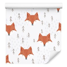 Tapeta Do Pokoju Dziecięcego LISY Drzewa Góry Las  - Miniaturka zdjęcia nr 5