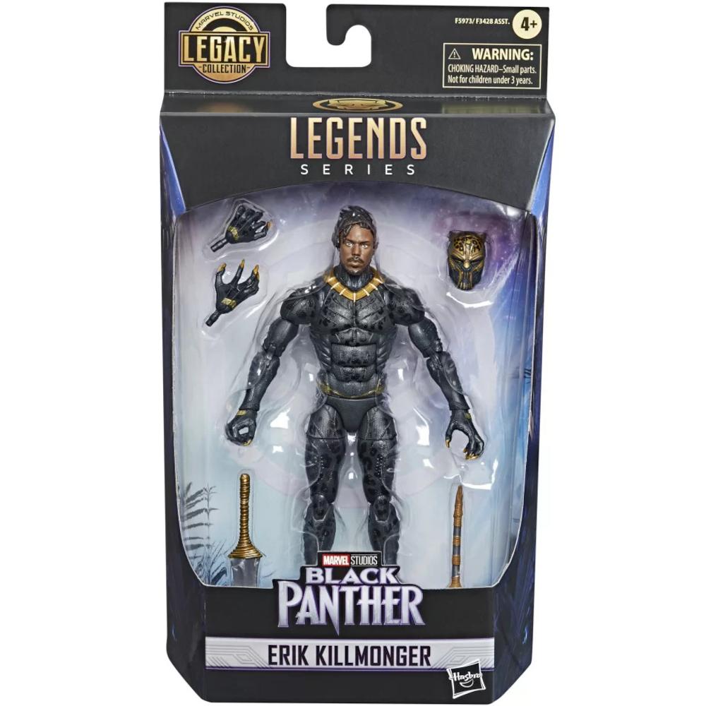 Ruchoma figurka erik killmonger marvel legends black panther czarna pantera dla dziecka