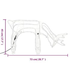 Renifery ozdobne LED 73 cm z ciepłym białym - Miniaturka zdjęcia nr 7