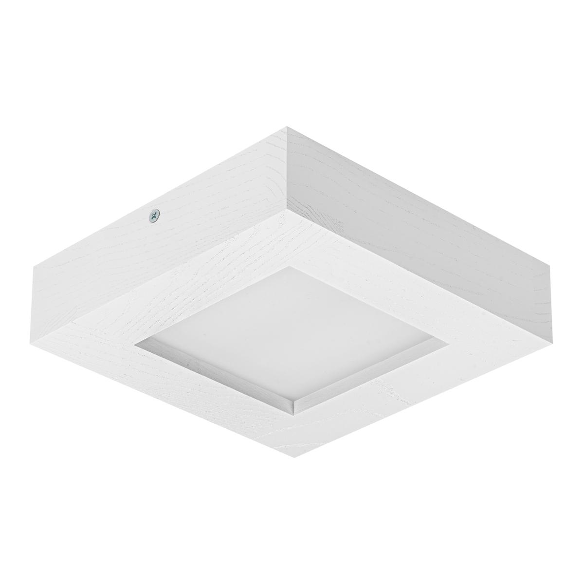 Panel LED 20 x 20 x 5 cm plafon z drewna biały 18W 4000K do salonu nr. 3