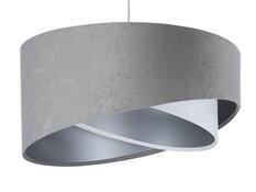 Lampa wisząca asymetryczna szaro-biało srebrna do salonu sypialni biura  - Miniaturka zdjęcia nr 2