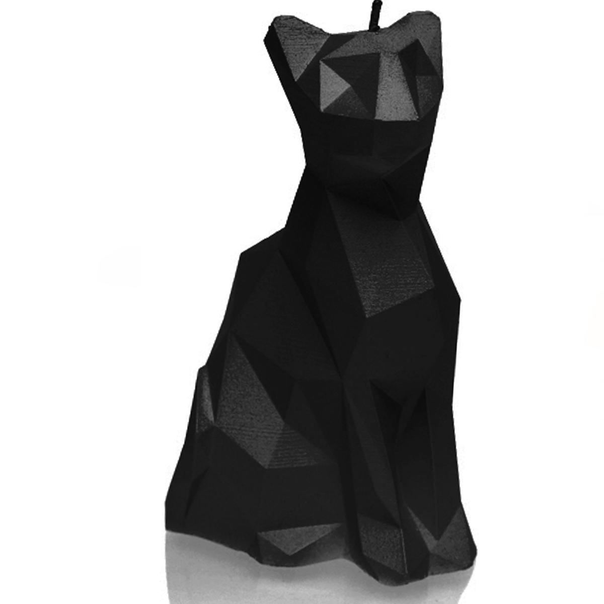 Świeca Cat Low-Poly Black Matt