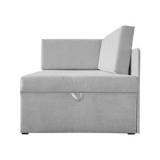 Narożnik Viluś 108x81x78 cm sofa jednoosobowa do pokoju salonu z funkcją spania i przechowywania dla dzieci szary - Miniaturka zdjęcia nr 4