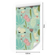 Tapeta W Rolce Owieczki KRÓLICZKI Świnki Natura 53x1000  - Miniaturka zdjęcia nr 2
