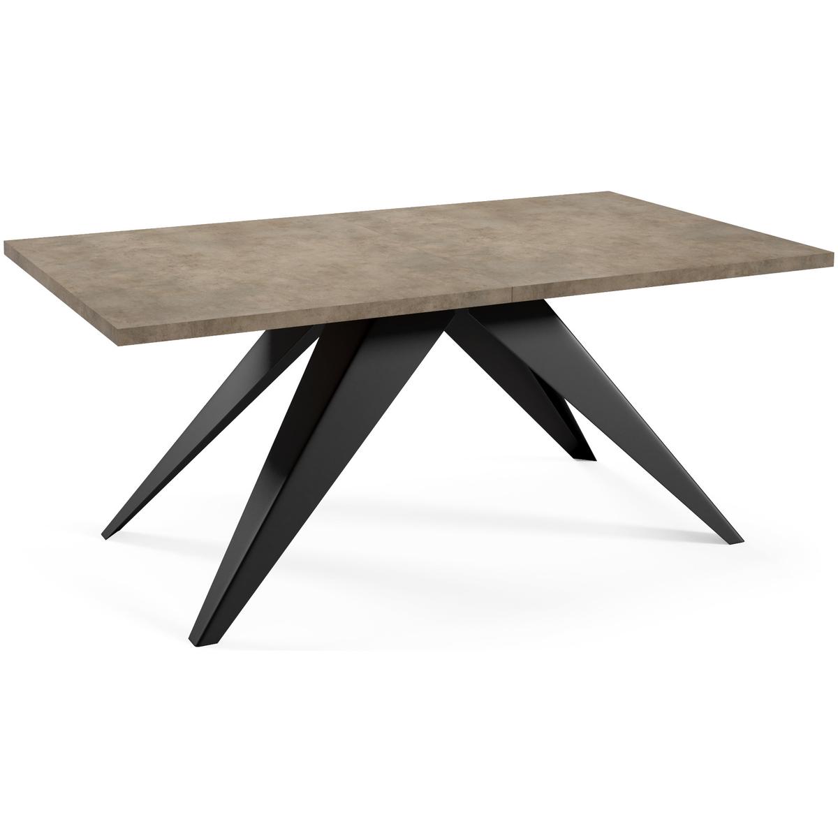 Stół rozkładany 160x90x76 cm prostokątny Harmonia dark grey chicago concrete do jadalni nr. 1