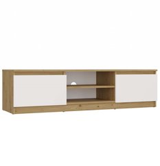 Szafka RTV Malwa 36x140x40 cm do salonu dąb artisan biel - Miniaturka zdjęcia nr 1