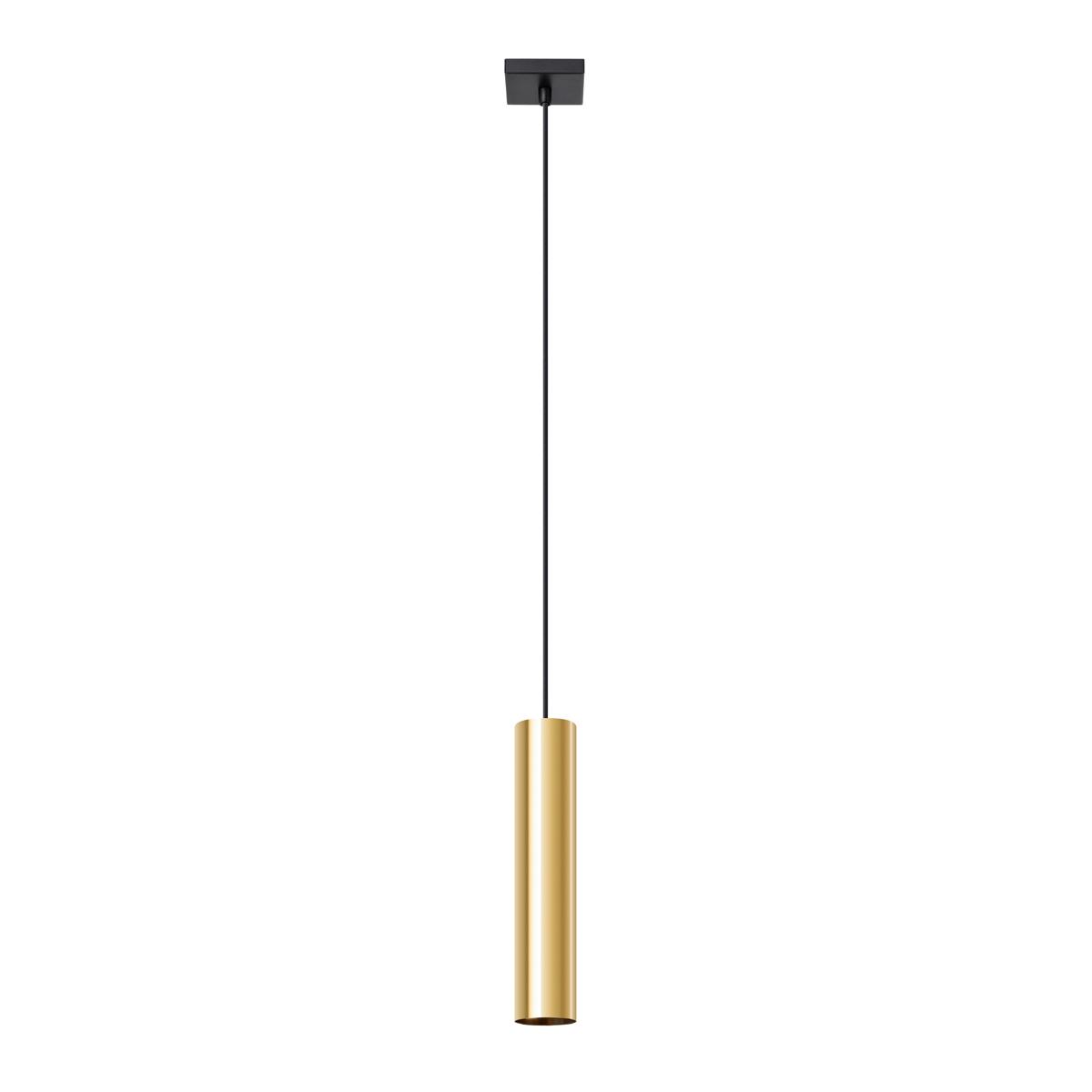 Lampa Wisząca LAGOS 1 złoty połysk 100x8x8cm GU10 nowoczesna do salonu