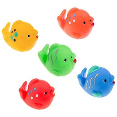 Kolorowe RYBKI kąpielowe 5 sztuk zabawka dla dzieci do kąpieli 