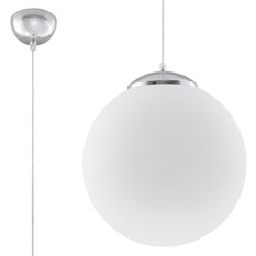 Lampa wisząca UGO 40 chrom 130x40x40cm nowoczesna E27 do salonu - Miniaturka zdjęcia nr 1