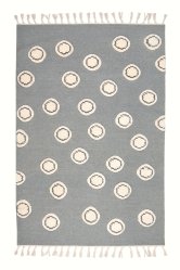 Dywan dziecięcy Wełniany Happy Rings Silver Dots 160x230 cm do pokoju dziecięcego szary w kółka - Miniaturka zdjęcia nr 4