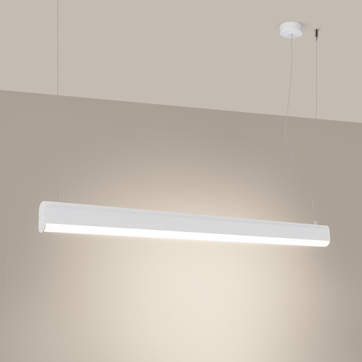 Lampa wisząca FARGE biała LED 3000K 150x8x120cm nowoczesna LED do salonu nr. 3