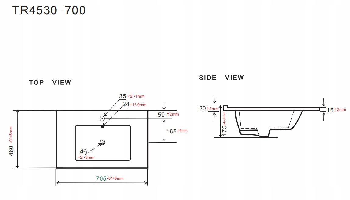 Zestaw mebli łazienkowych LINE z umywalką 70 cm + słupek 165 cm 3 elementy front MDF zielony nr. 4