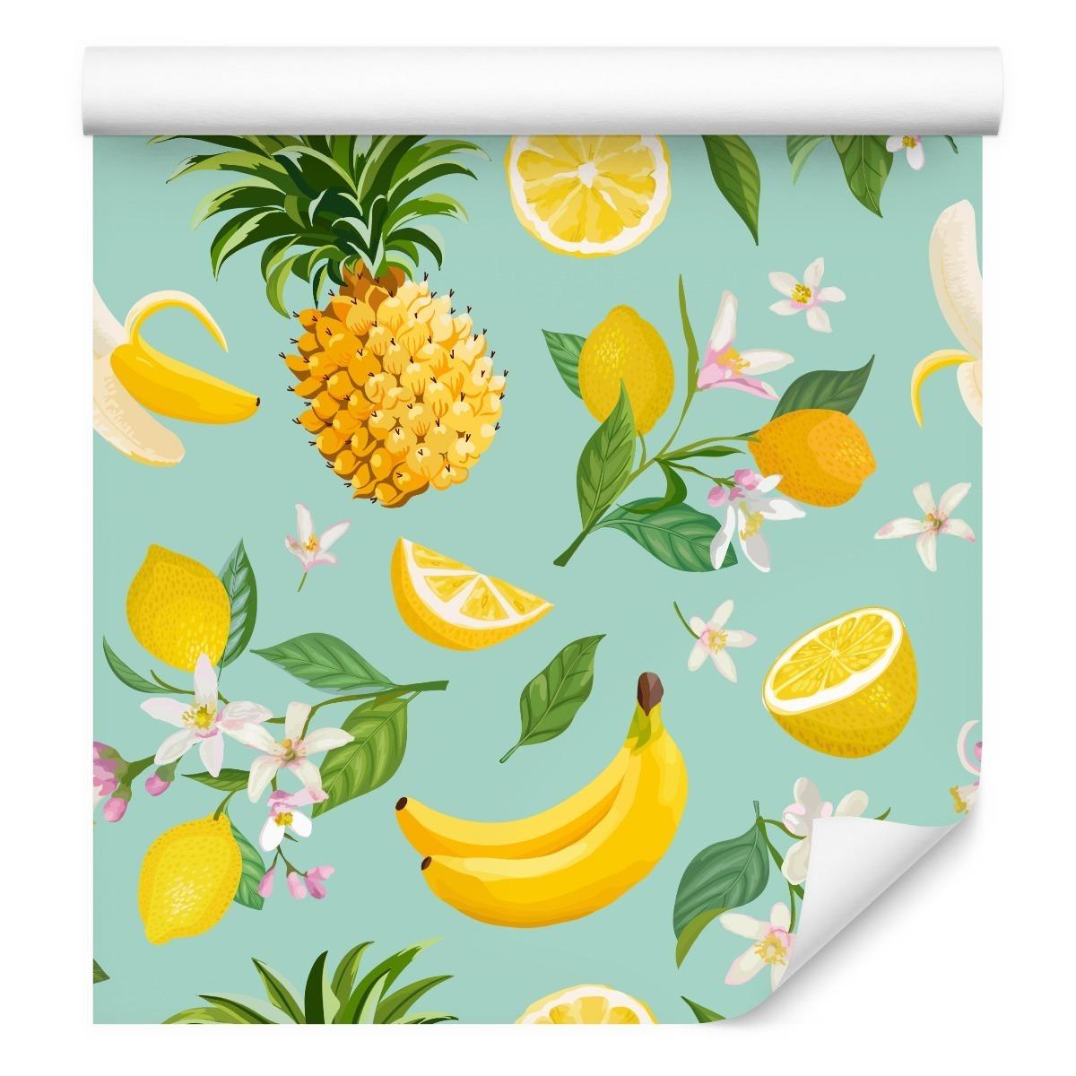 Tapeta Do Kuchni Egzotyczne OWOCE Ananas Kwiaty  nr. 4