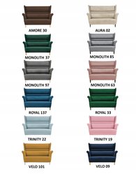 Zestaw wypoczynkowy ZOJA sofa + 2 fotele granatowe do salonu  - Miniaturka zdjęcia nr 8