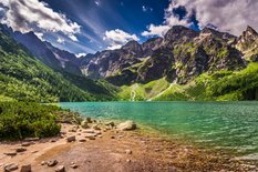 Fototapeta Jezioro Morskie Oko w Tatrach Dekoracja Ścienna do Salonu - Miniaturka zdjęcia nr 4